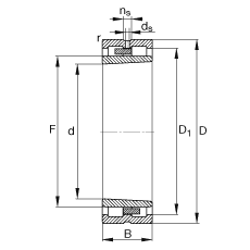 �A���L���S�� NNU4980-S-K-M-SP, ���� DIN 5412-4 �˜ʵ���Ҫ�ߴ�, �Ƕ�λ�S��, �p�������F�����F�� 1:12 ���ɷ��x, �����ּ����pС�ď���Ȳ���϶�����ƹ���