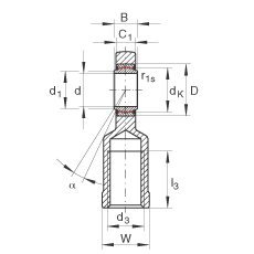 �U���S�� GIL70-UK-2RS, ����(j��) DIN ISO 12 240-4 ��(bi��o)��(zh��n)����������(n��i)�ݼy����S�o(h��)���ɂ�(c��)���ܷ�