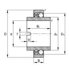 ���{�����S�� 11209-TVH, ���� DIN 630 �˜ʵ���Ҫ�ߴ磬��Ȧ���L