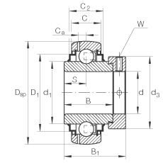 ���������S�� GE20-KLL-B, ������Ȧ��ƫ���iȦ��λ�� �ɂ� L ���ܷ�