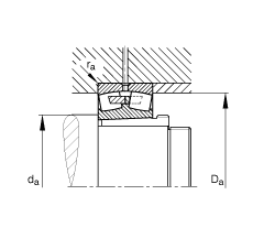 �{�ĝL���S�� 23240-B-K-MB + AH3240, ���� DIN 635-2 �˜ʵ���Ҫ�ߴ�, ���F�׺���ж��
