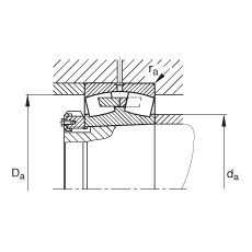 �{�ĝL���S�� 22264-K-MB, ���� DIN 635-2 �˜ʵ���Ҫ�ߴ�, �F�ף��F�� 1:12